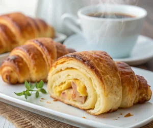 Golden-brown Crescent Roll Breakfast