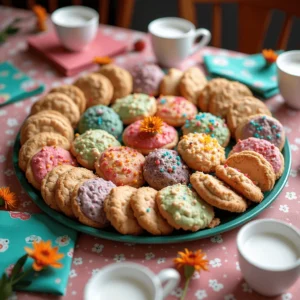 colorful ingredients in some cookie recipes