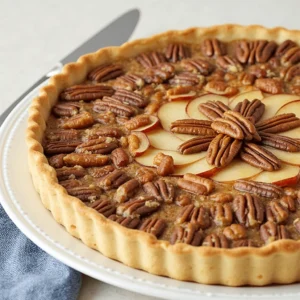 recipe for apple and pecan tart