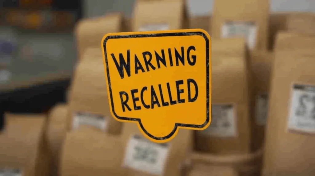 Coffee recalled warning