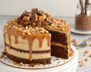 Decadent Caramel Crunch Cake