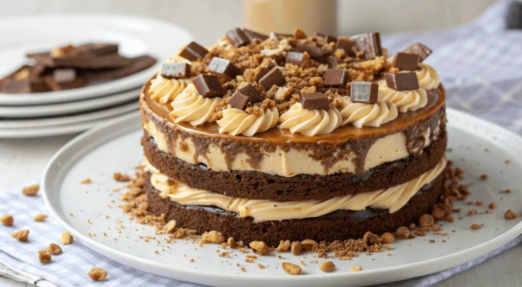 Decadent Caramel Crunch Cake