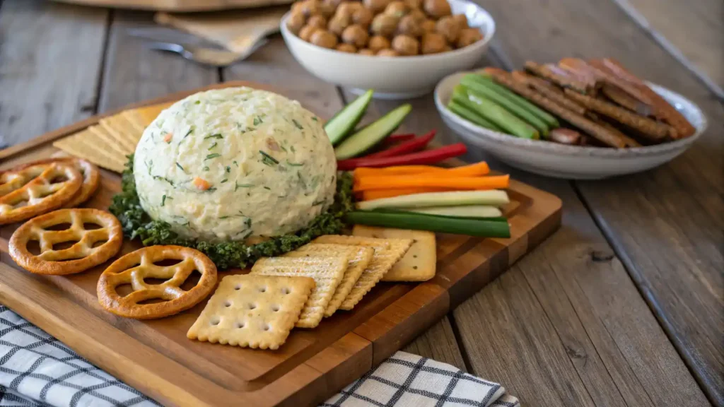 How to Serve Dill Pickle Cheese Ball "Dill Pickle Cheese Ball Recipe"