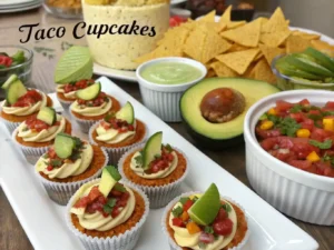 How to Serve Taco Cupcakes