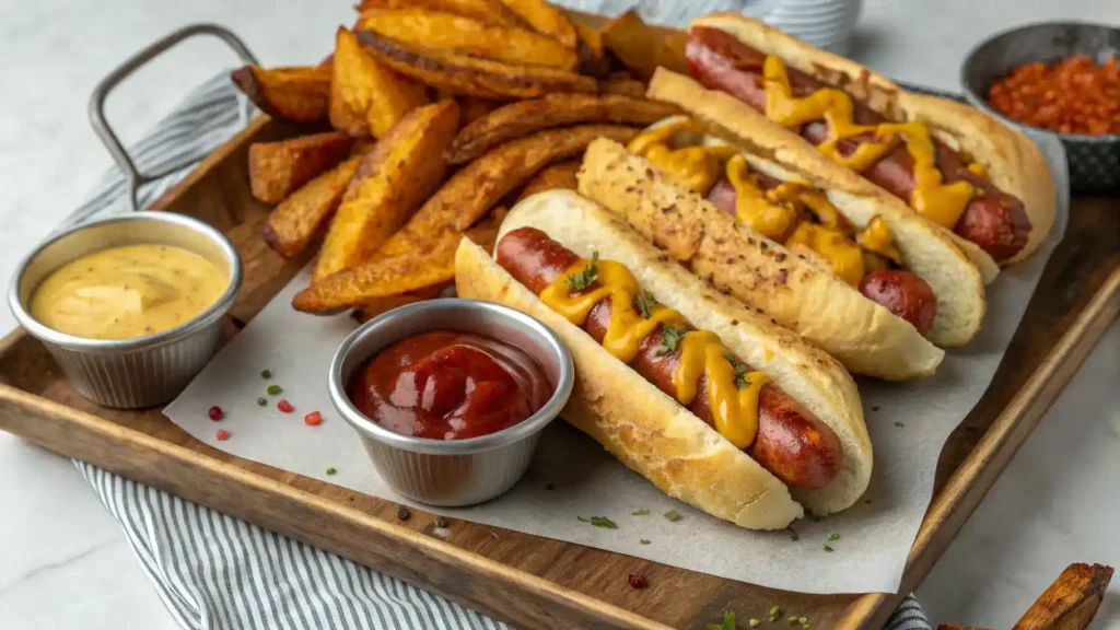 How to Serve Air Fryer Grilled Cheese Hot Dogs
