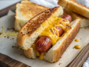 Air Fryer Grilled Cheese Hot Dogs