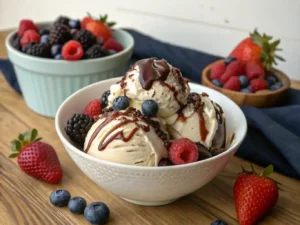 Homemade ice cream