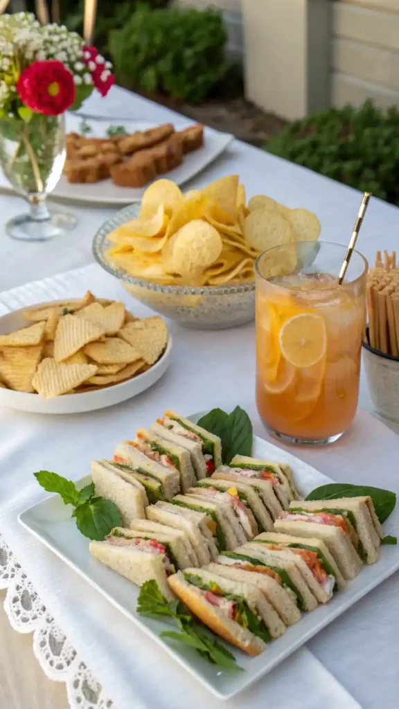 Serving sandwiches with sides