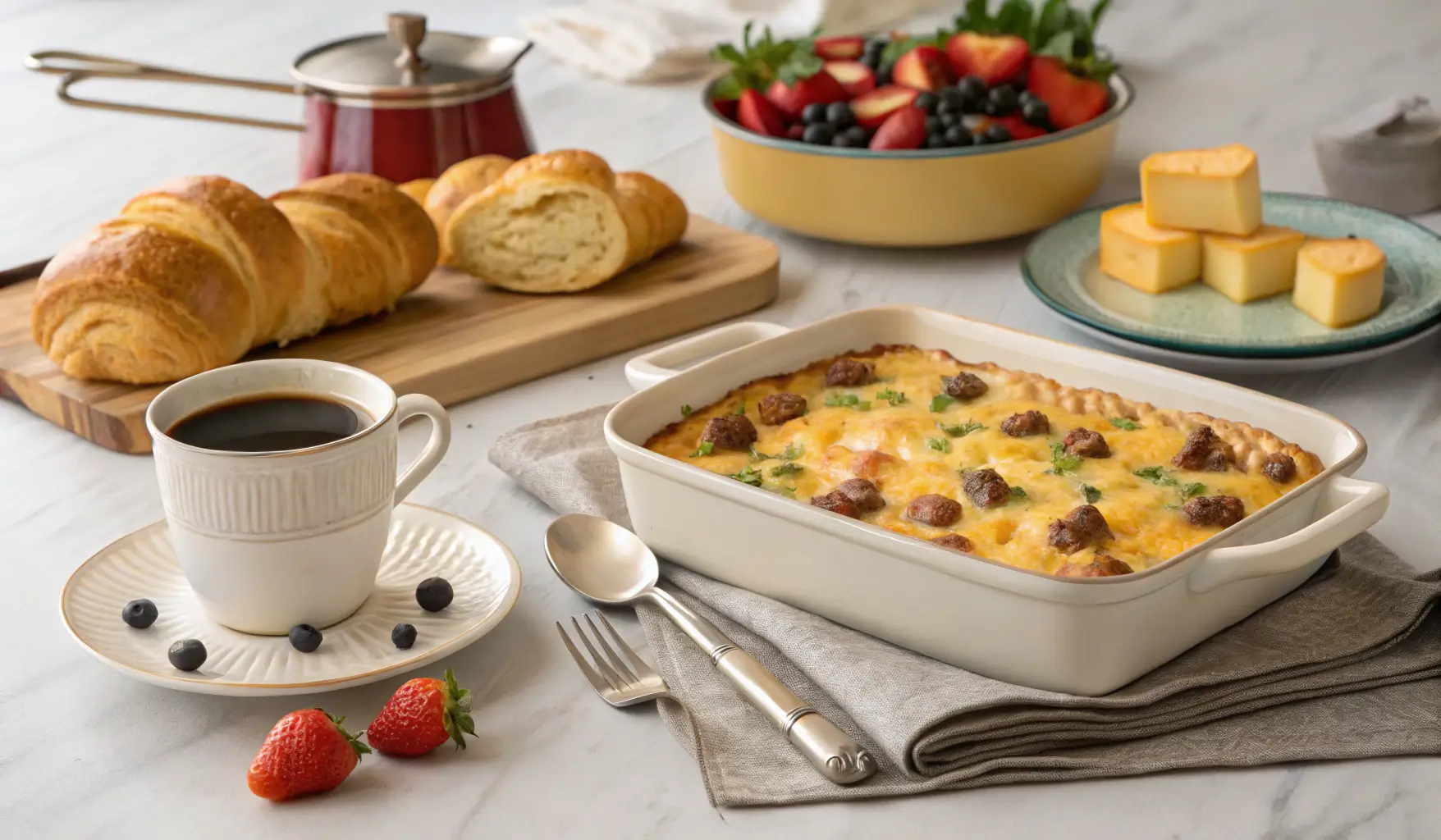 How to Serve sausage and egg casserole