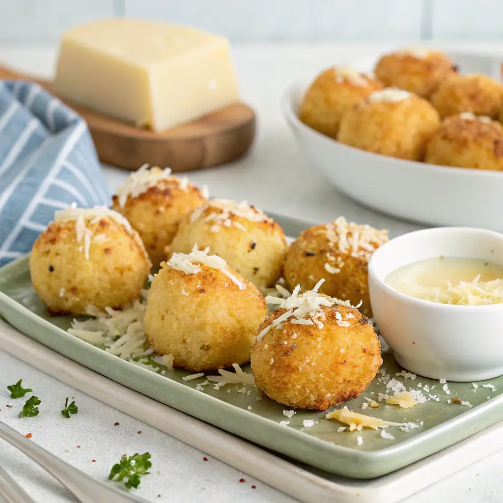 Cheesy Parmesan Mozzarella Bites