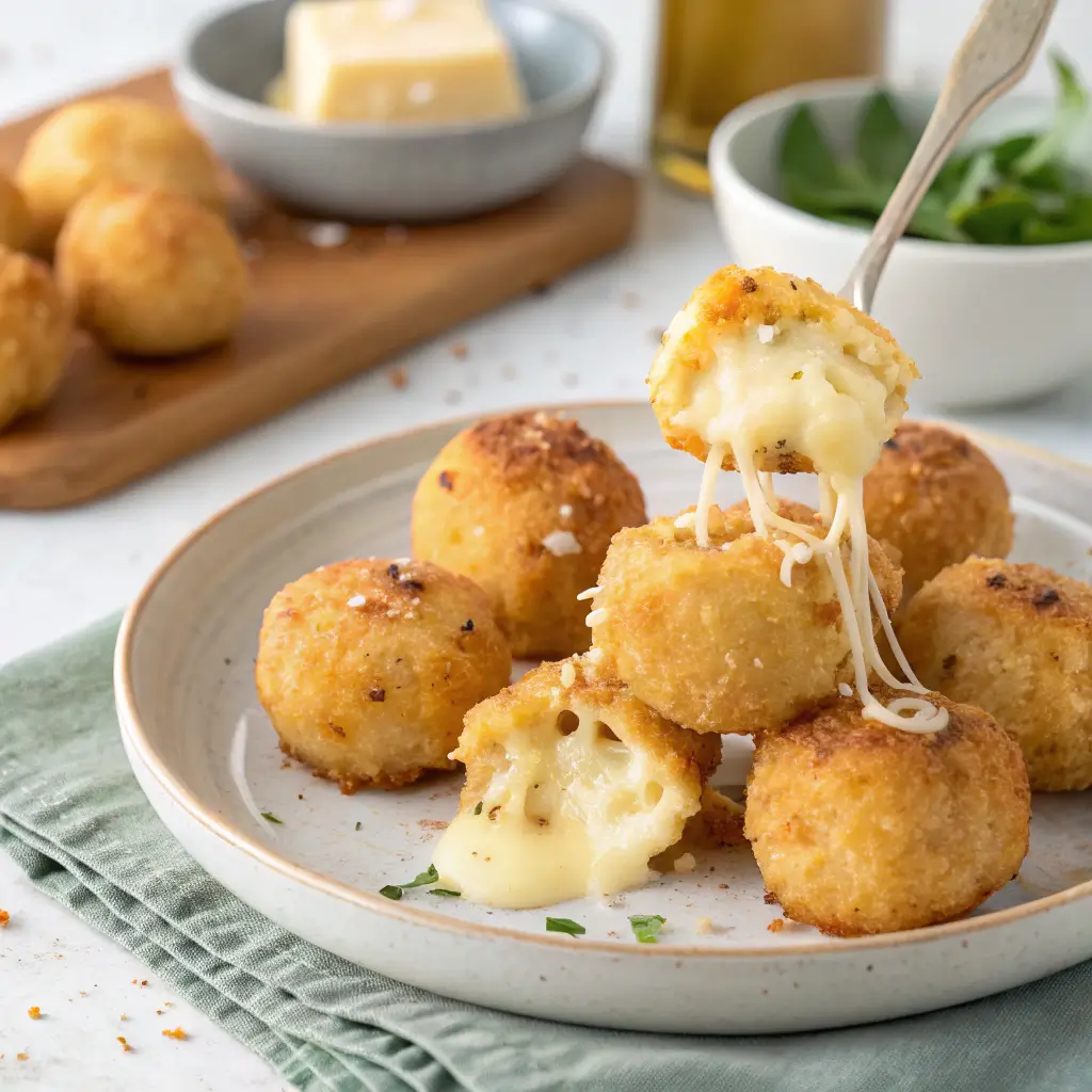 Cheesy Parmesan Mozzarella Bites