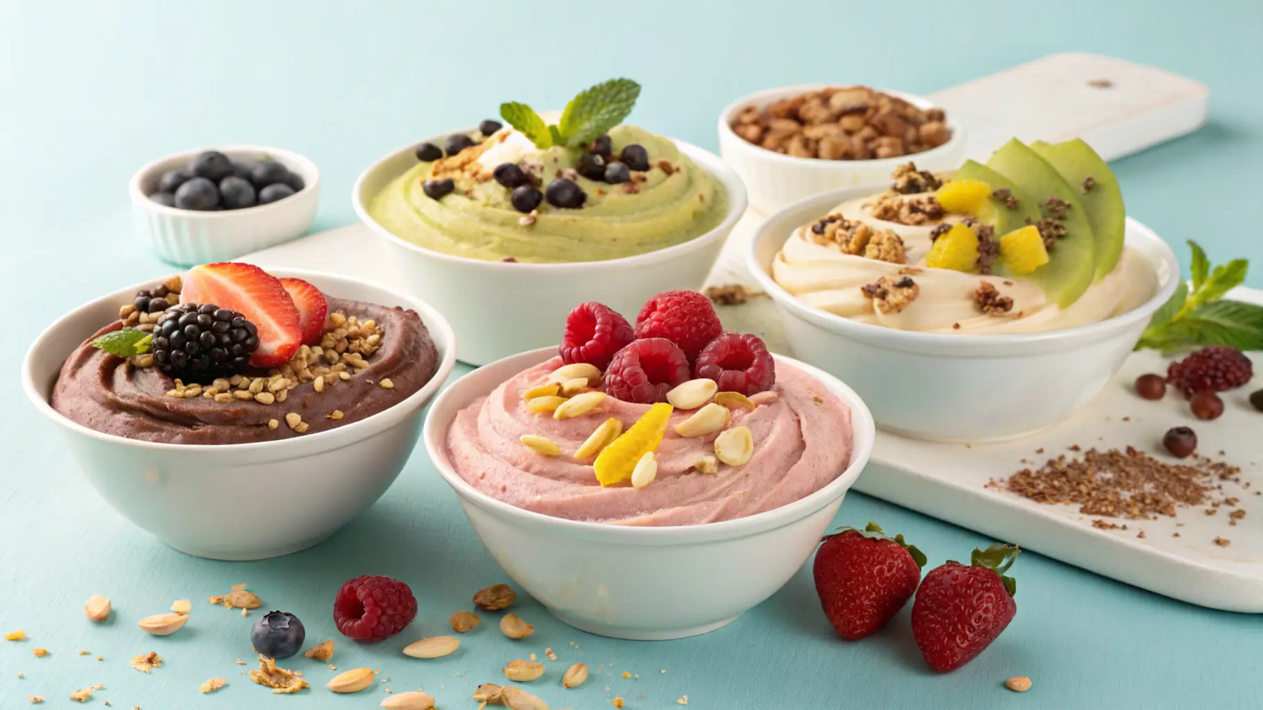 Serving suggestions for healthy Ninja Creami recipes.