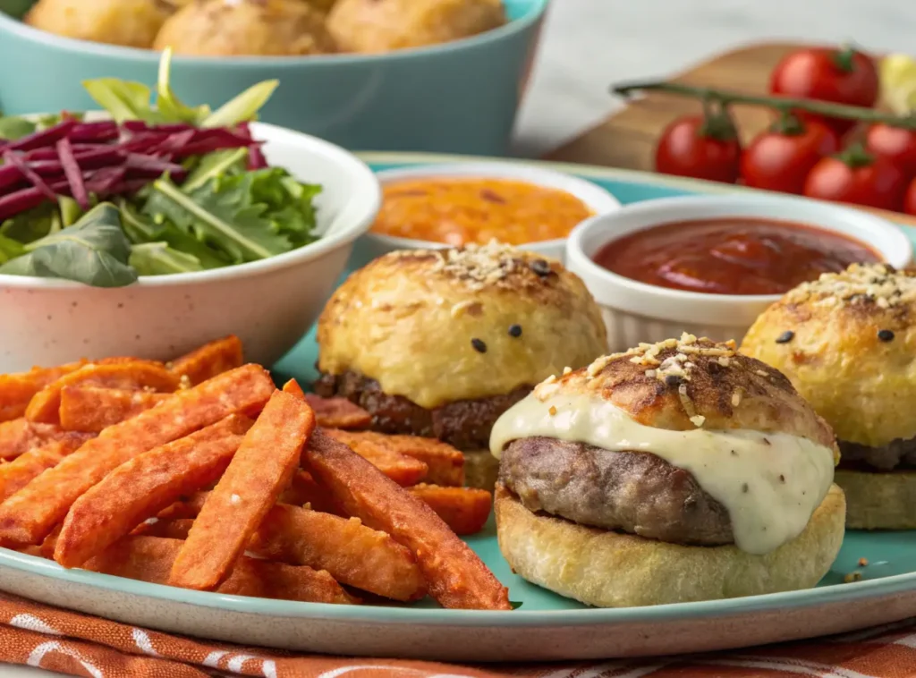 Garlic Parmesan Cheeseburger Bombs