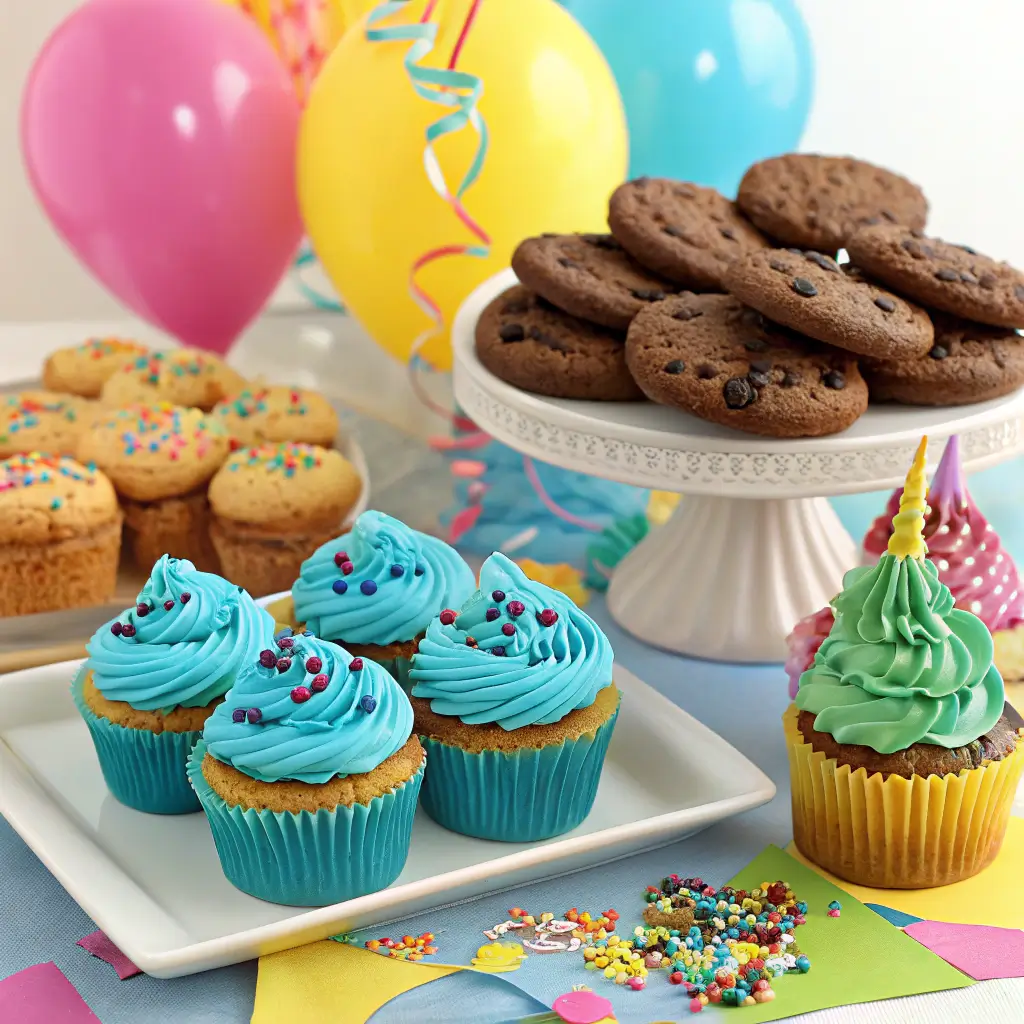 blue frosting