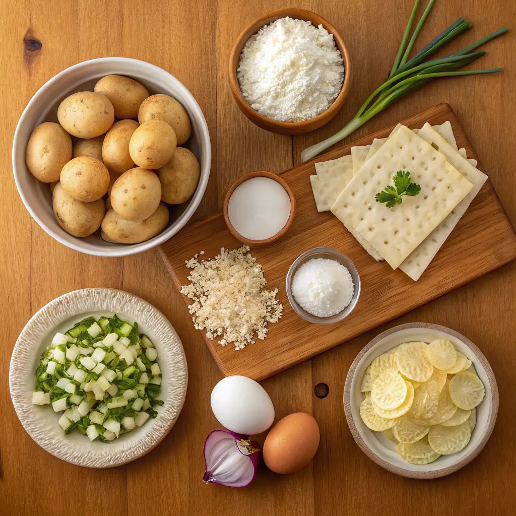 A mouthwatering image of a golden-brown Passover potato pie, perfect for family gatherings and holiday meals.