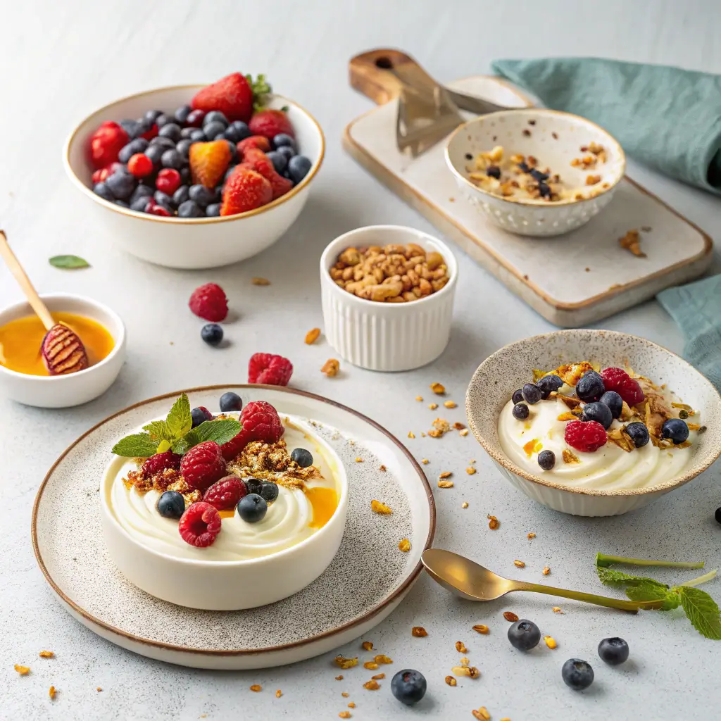 Creative serving ideas for Ninja Creami dessert.